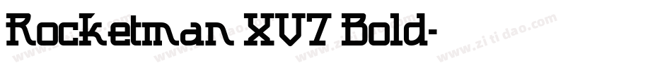 Rocketman XV7 Bold字体转换
